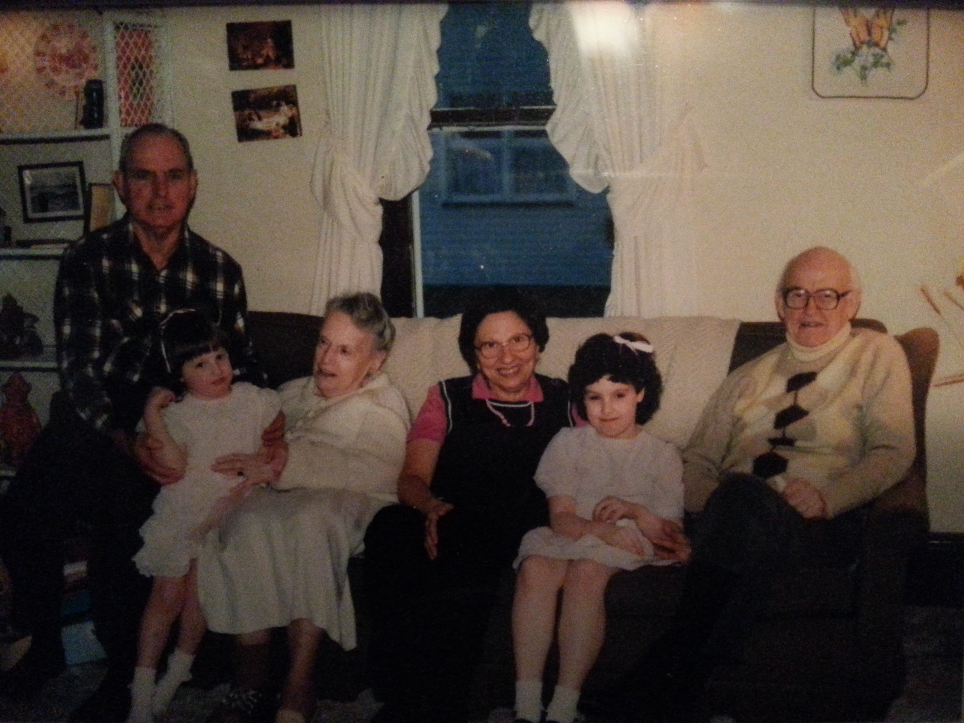Melissa & I with both sets of Grandparents.  